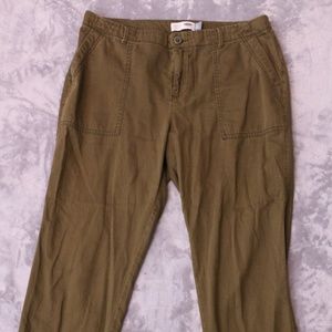 Green Kahki Capris